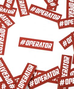 sticker rouge #operator paradyse tactical