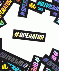 sticker holographic #operator paradyse tactical