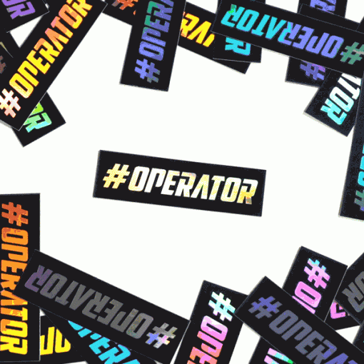 sticker holographic #operator paradyse tactical