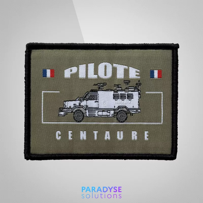 Patch tissé personnalisé Pilote Centaure Kaki - Paradyse Tactical