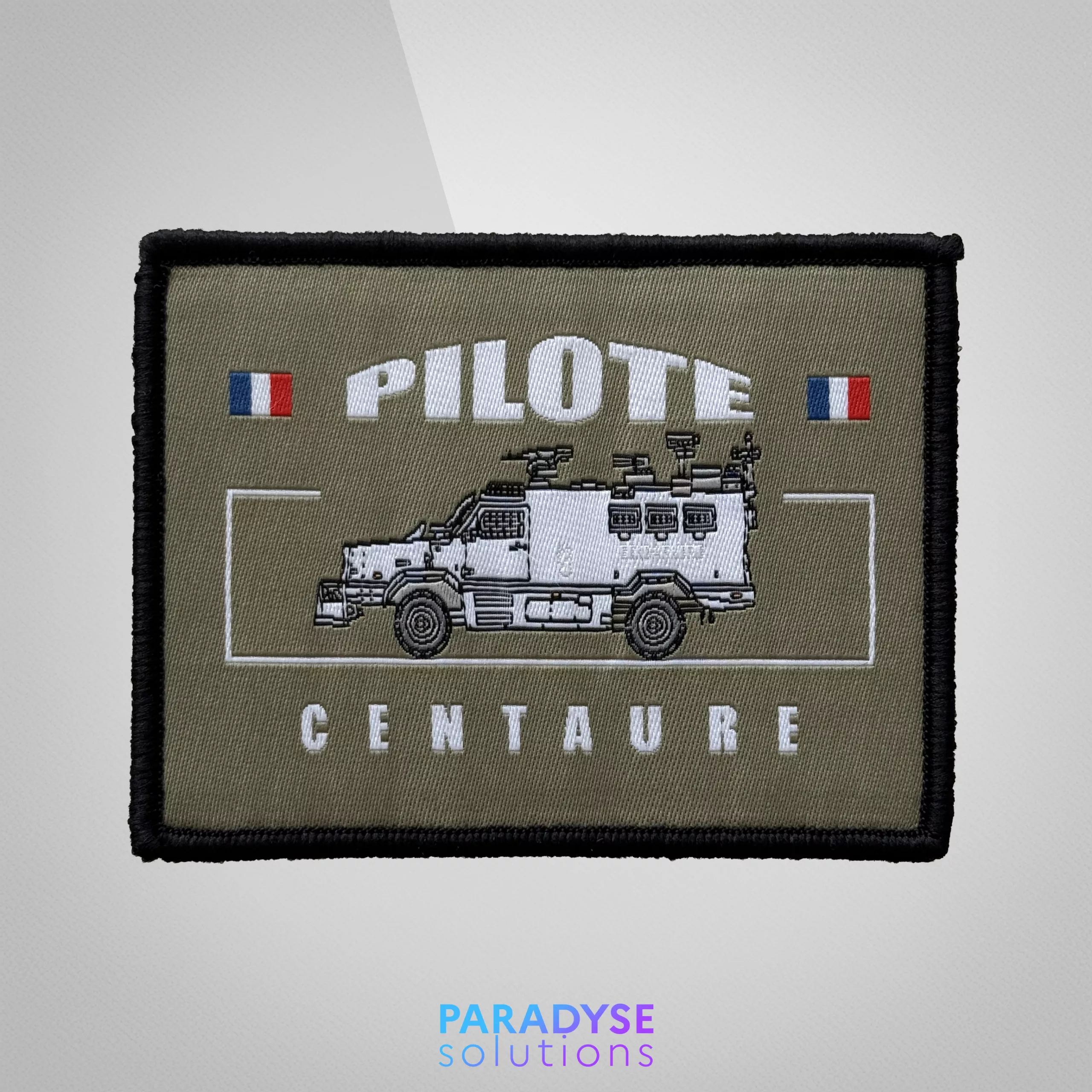 Patch personnalisé Pilote Centaure Kaki - Paradyse Tactical