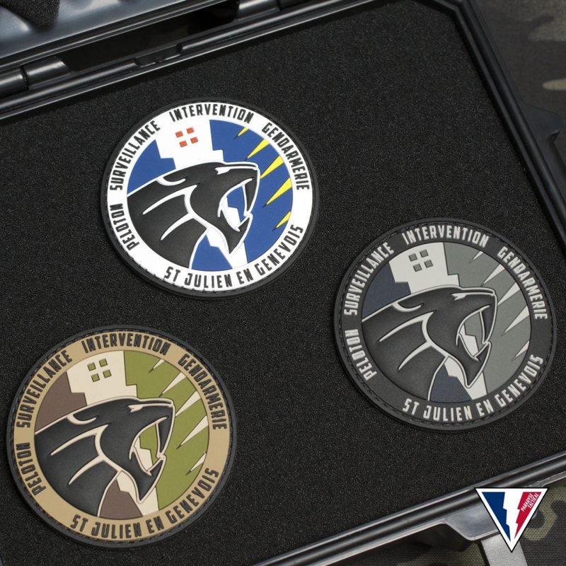 patch PVC personnalisé fabrication France Suisse Genève gendarmerie psig