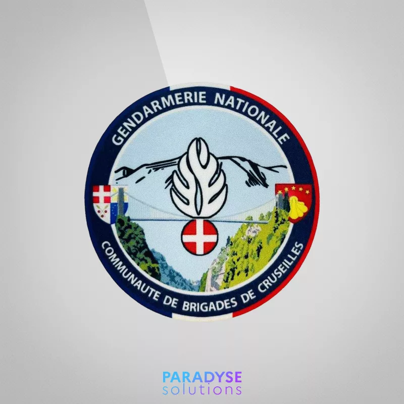 patch sublimation cob gendarmerie paradyse tactical solutions