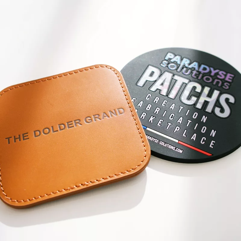 dessous verre tasse cuir pvc