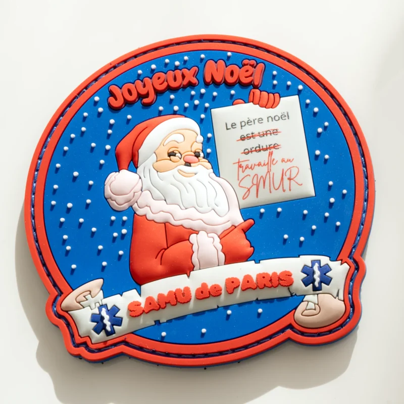 patch pvc noel samu de paris père noël édition limitée paradyse tactical
