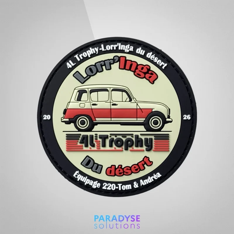 patch pvc 4l trophy lorr'inga du désert 2026 événement rallye paradyse tactical