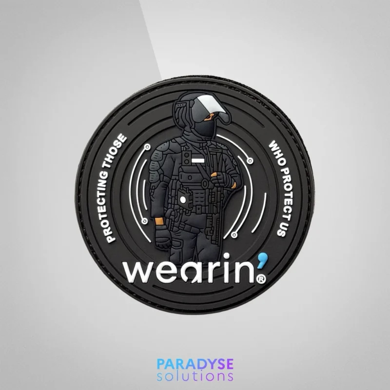 patch pvc wearin salon défense sécurité protecting those who protect us paradyse tactical